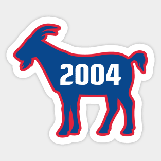 DET GOAT - 2004 - White Sticker